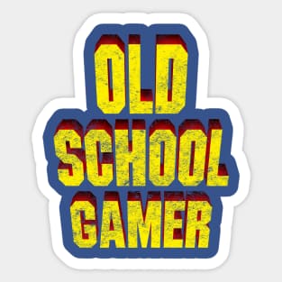 Old School Gamer Sticker